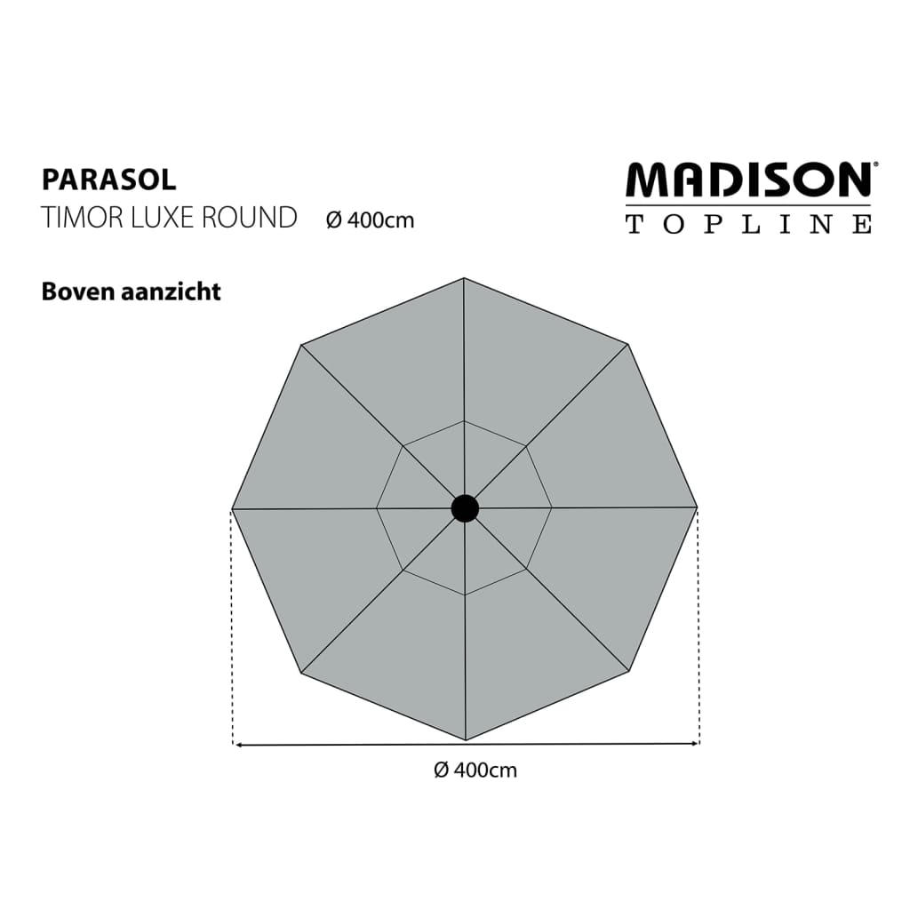 Madison suncobran Timor Luxe 400 cm svjetlosmeđi PAC8P016