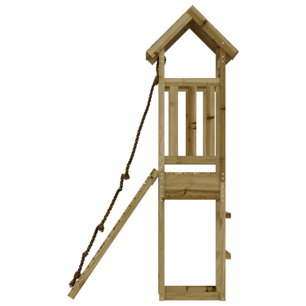 vidaXL Kućica za igru sa zidom za penjanje od impregnirane borovine