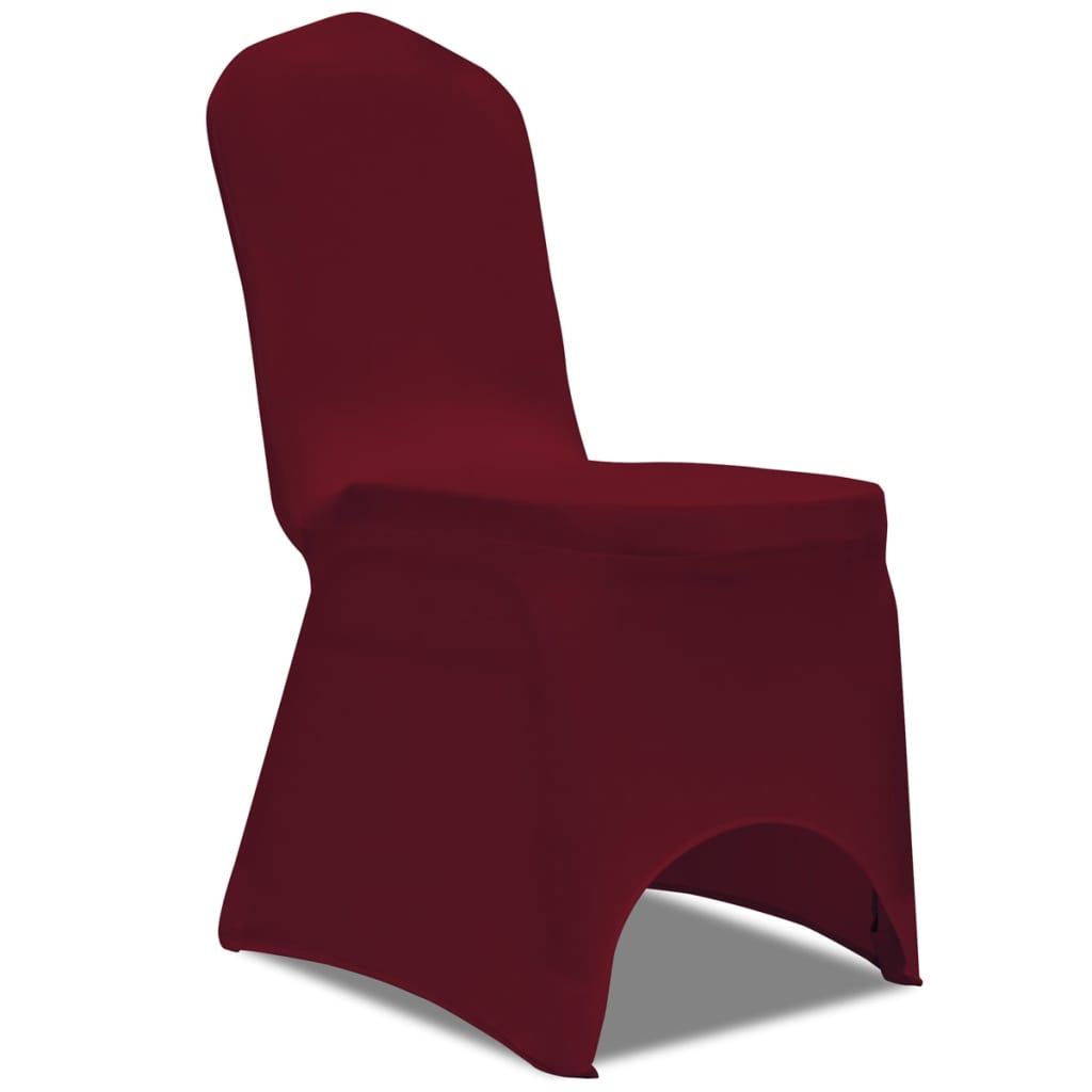 vidaXL Navlake za stolice rastezljive bordo 30 kom