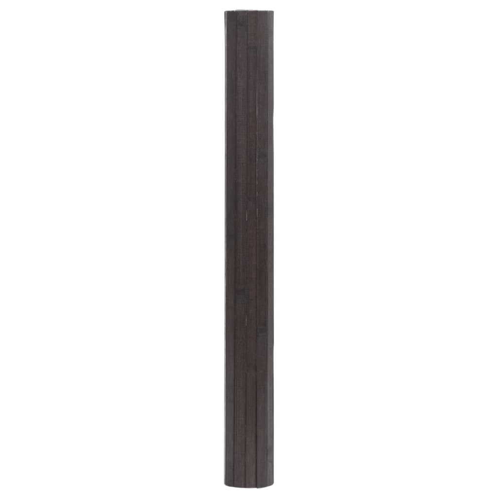 vidaXL Tepih pravokutni tamnosmeđi 100 x 500 cm od bambusa