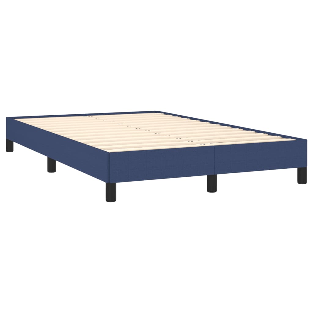 vidaXL Krevet s oprugama i madracem plavi 120 x 190 cm od tkanine