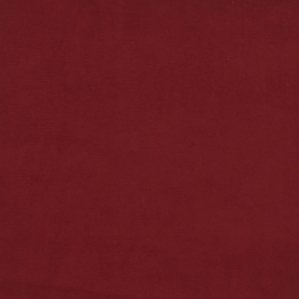 vidaXL Okretne blagovaonske stolice 4 kom crvena boja vina baršunaste