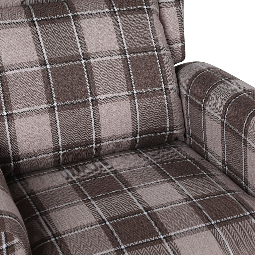 vidaXL Fotelja na podizanje od tkanine bež