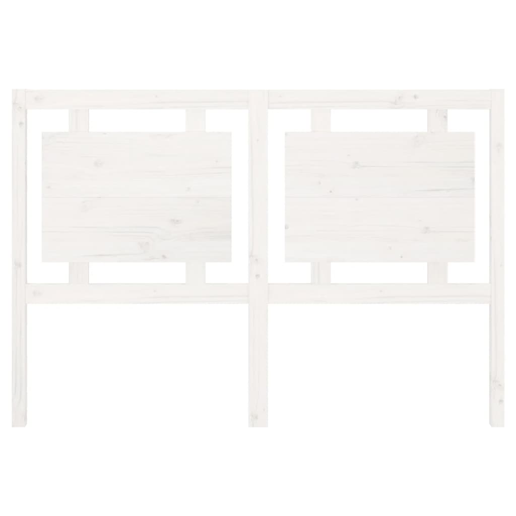 vidaXL Uzglavlje za krevet bijelo 145,5x4x100 cm od masivne borovine