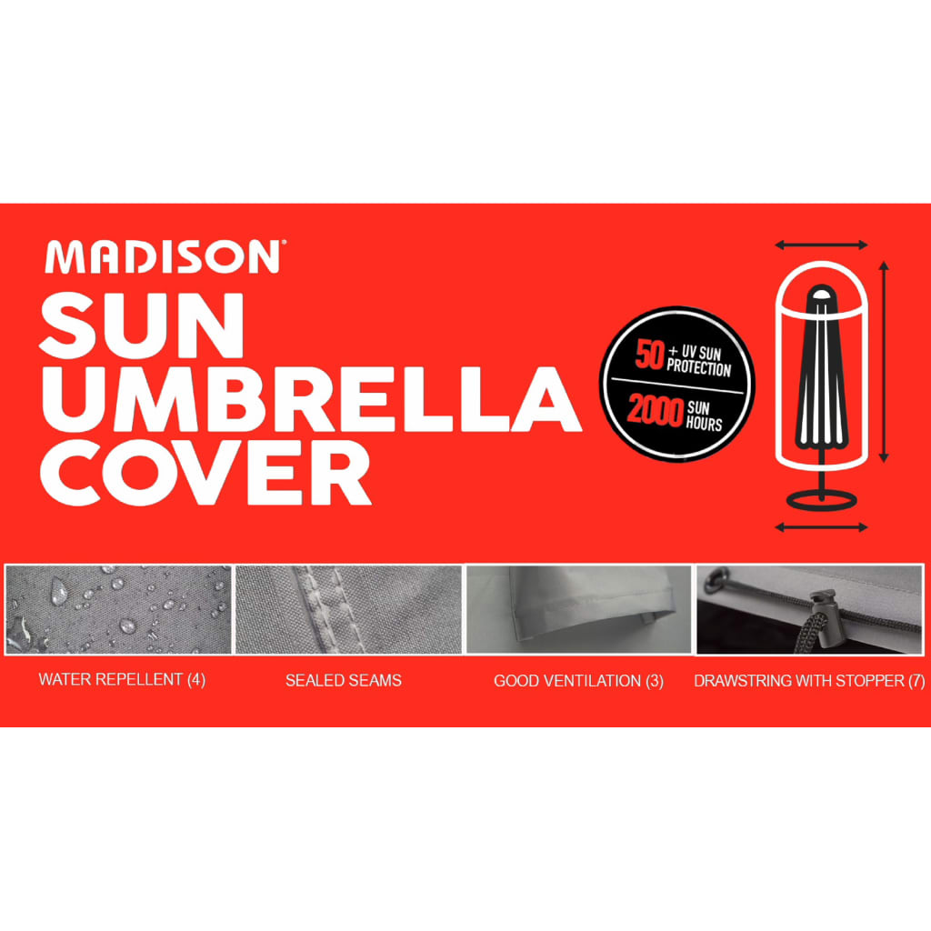 Madison navlaka za samostojeći suncobran 55x250 cm siva