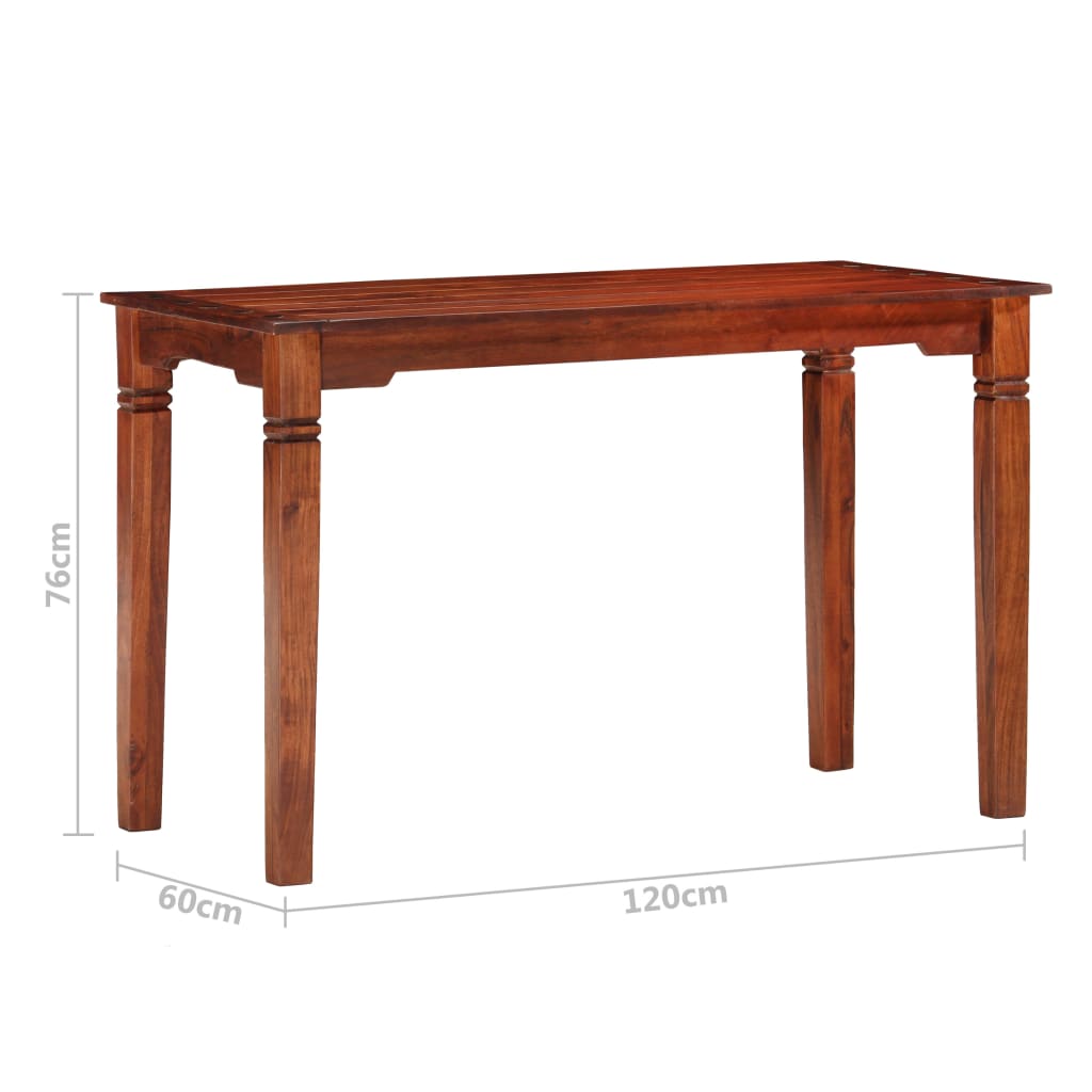 vidaXL Blagovaonski stol od masivnog bagremovog drva 120 x 60 x 76 cm