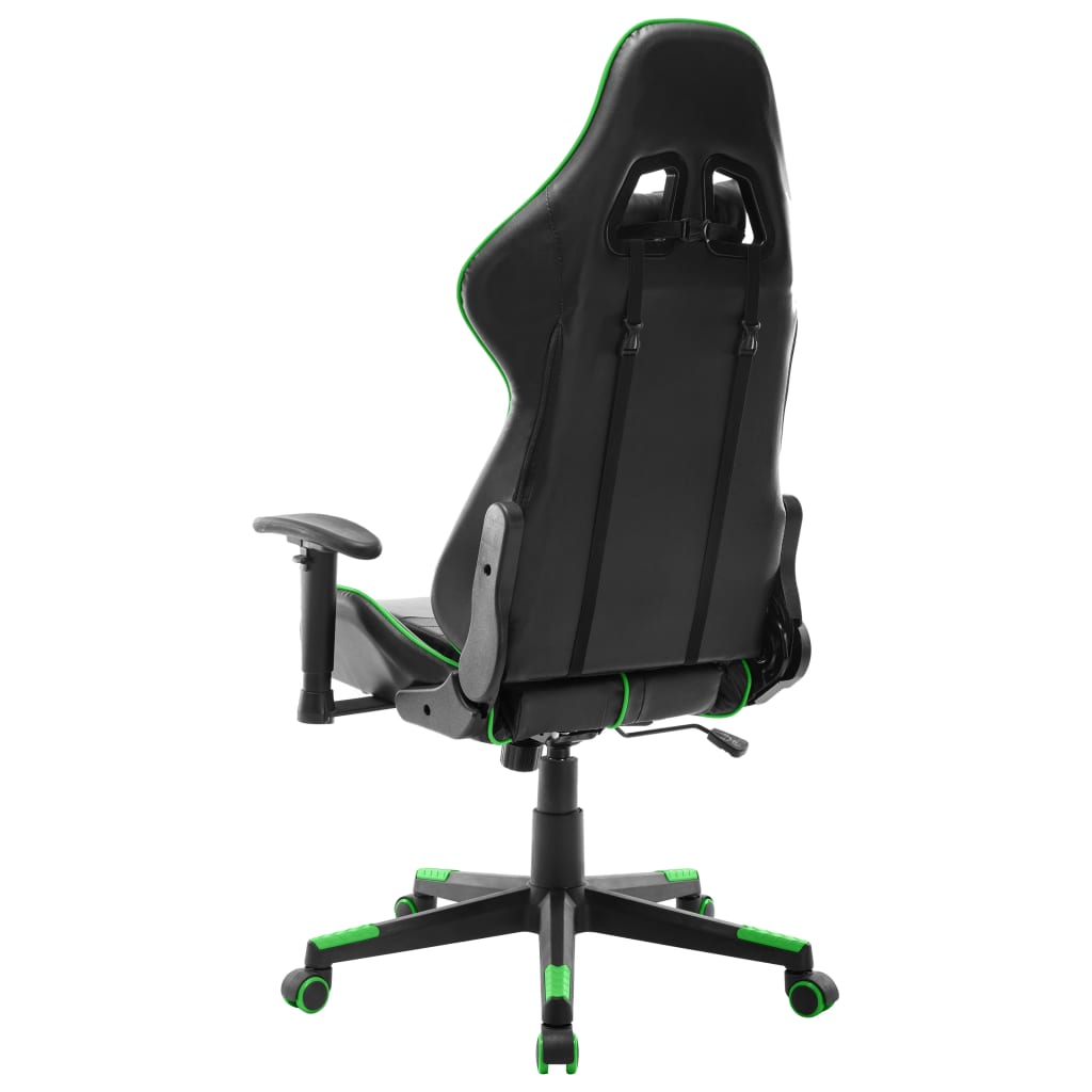 vidaXL Igraća stolica od umjetne kože crno-zelena