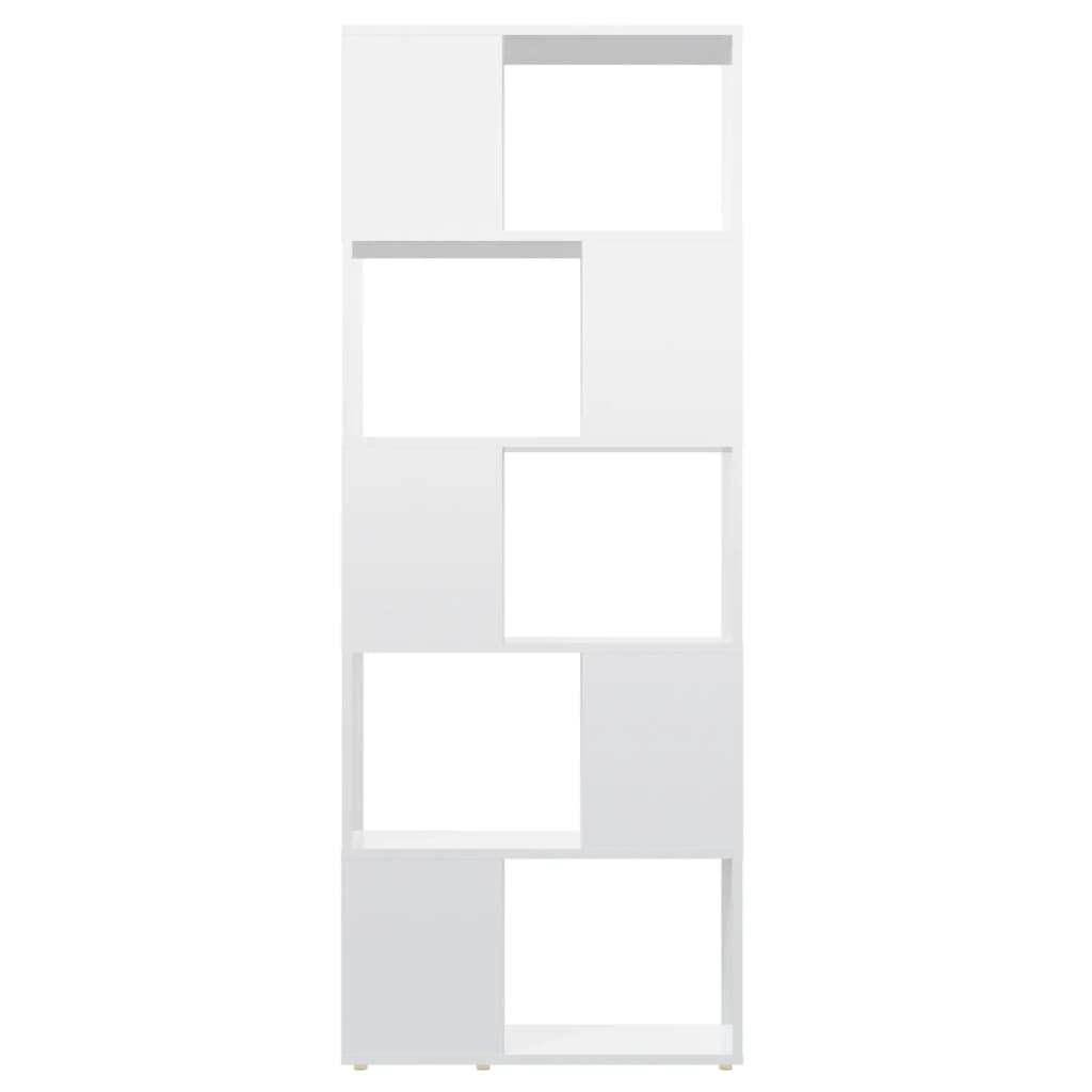 vidaXL Ormarić za knjige / sobna pregrada sjajni bijeli 60x24x155 cm