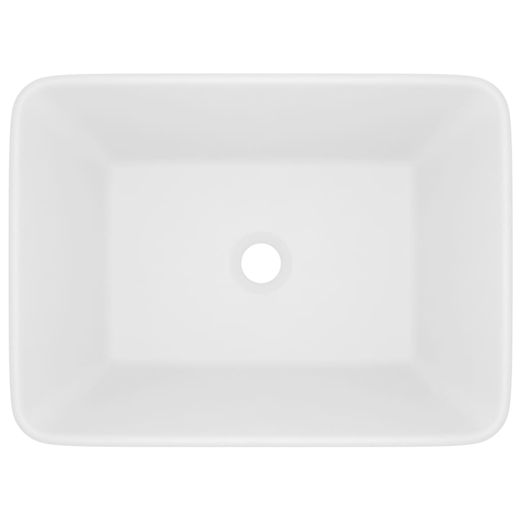 vidaXL Luksuzni umivaonik mat bijeli 41 x 30 x 12 cm keramički
