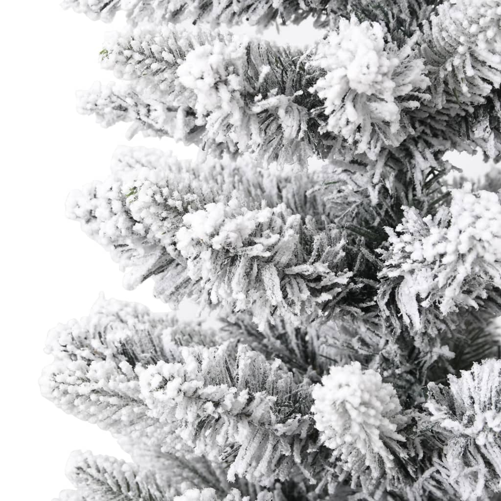 vidaXL Umjetno usko božićno drvce sa snijegom 120 cm PVC i PE