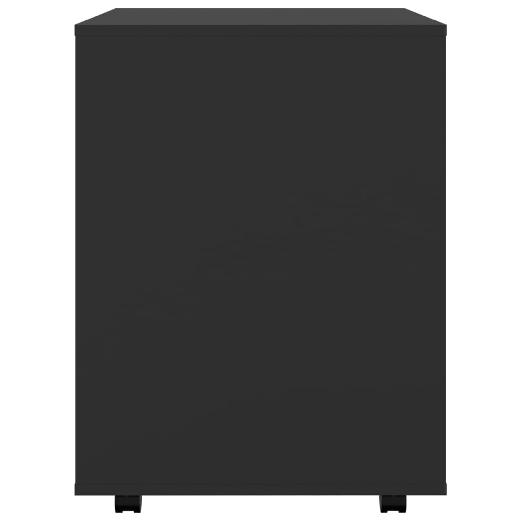 vidaXL Ormarić s kotačima crni 60 x 53 x 72 cm od iverice
