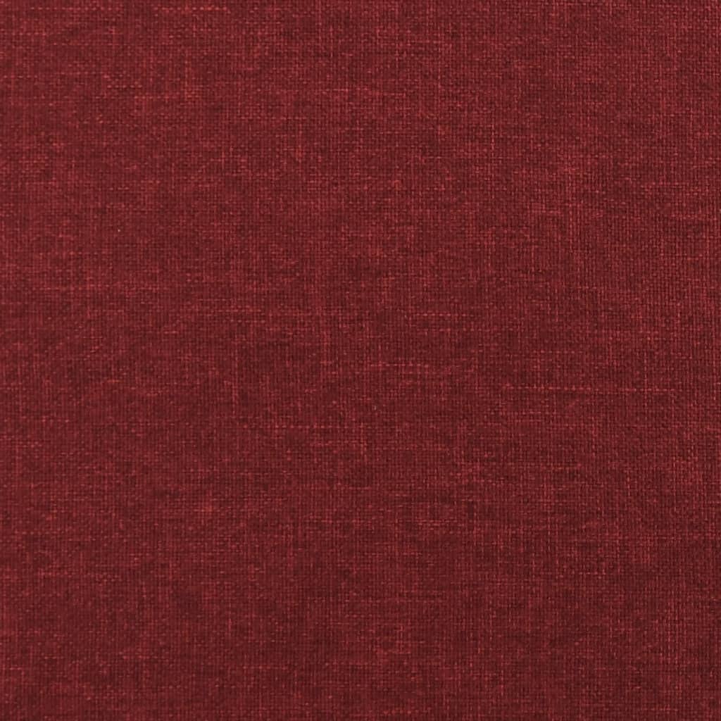 vidaXL Dvosjed na razvlačenje s dva jastuka boja vina od tkanine