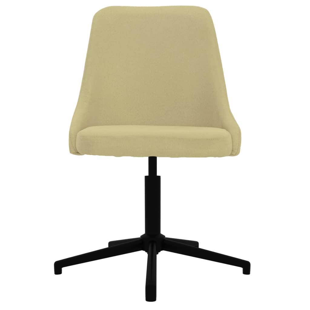vidaXL Okretna blagovaonska stolica od tkanine zelena