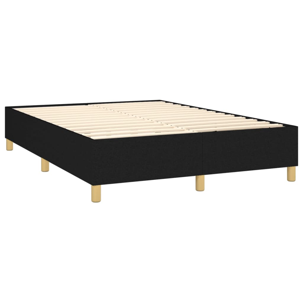 vidaXL Okvir za krevet crni 140 x 190 cm od tkanine