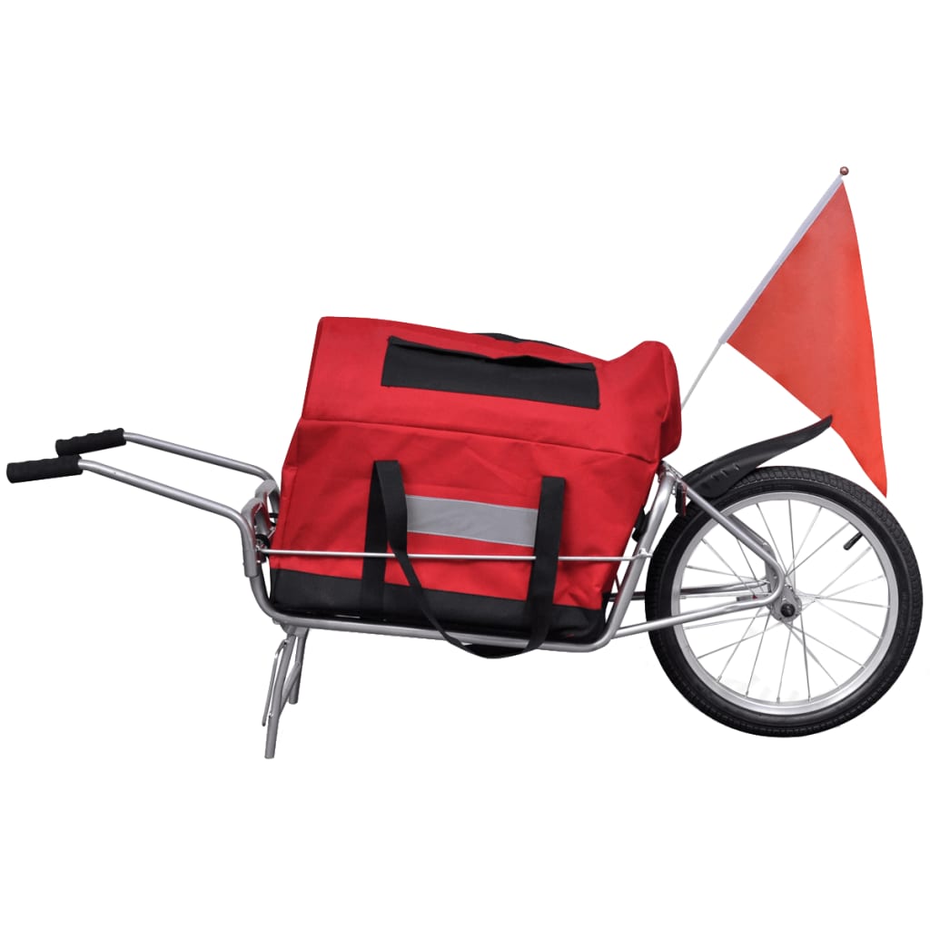 Prikolica za bicikl s jednim kotačem i torbom za pohranu