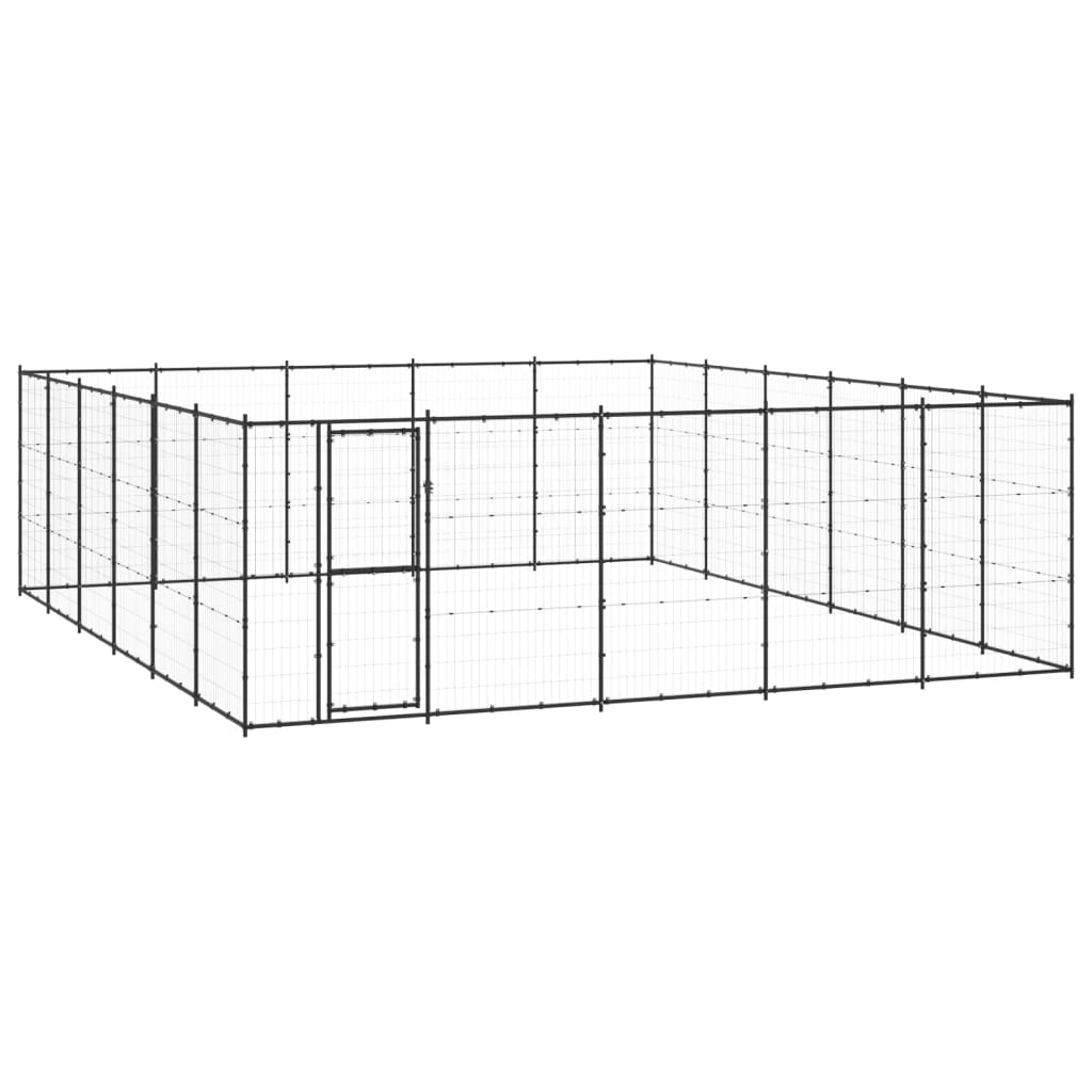 vidaXL Vanjski kavez za pse čelični 36,3 m²