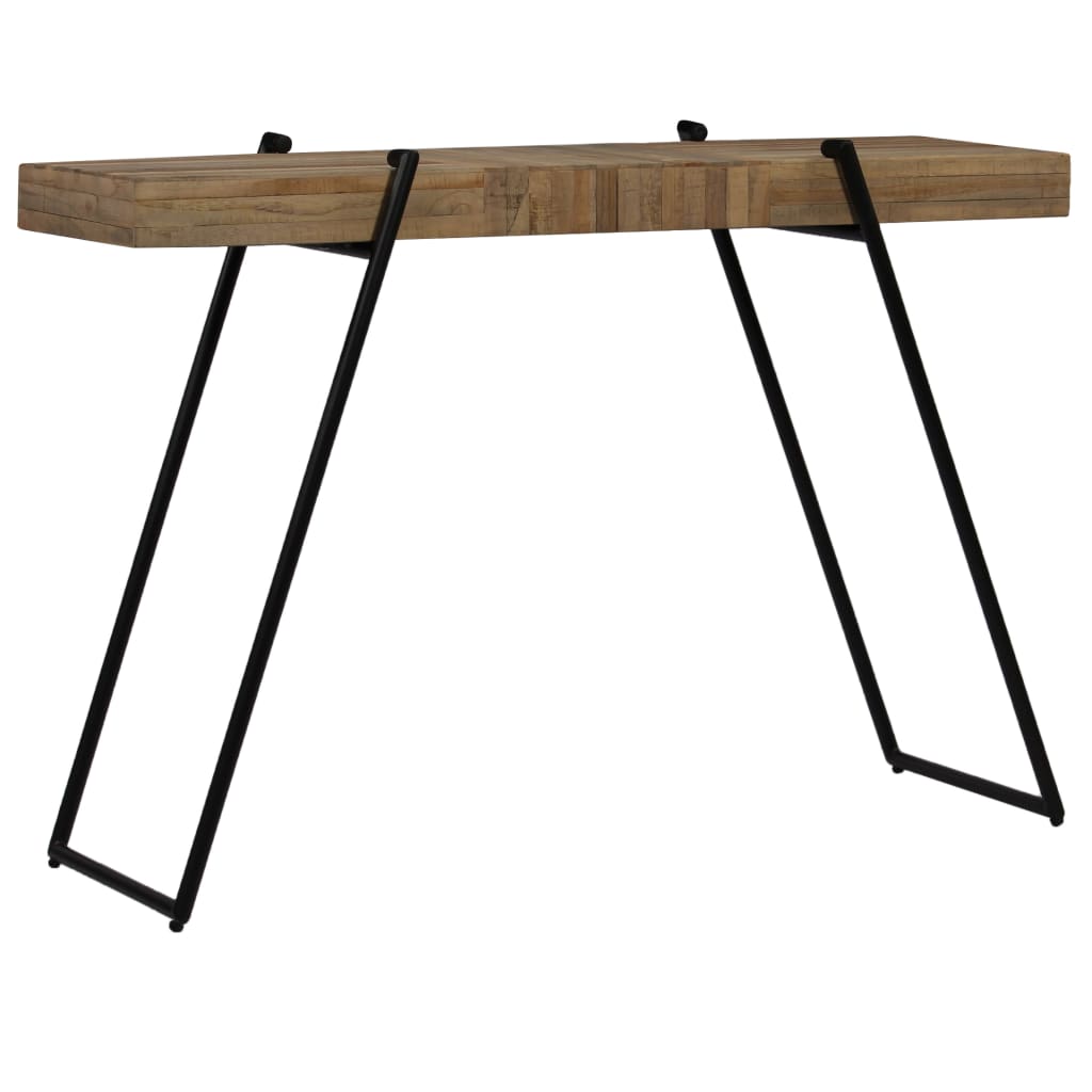 vidaXL Konzolni stol od obnovljene tikovine 120 x 35 x 81 cm