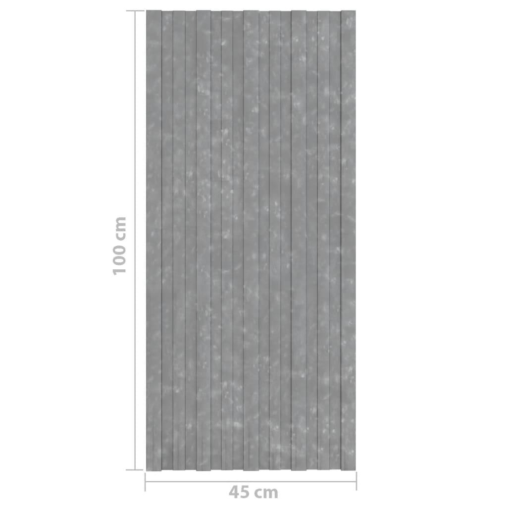 vidaXL Krovni paneli 12 kom od pocinčanog čelika srebrni 100 x 45 cm
