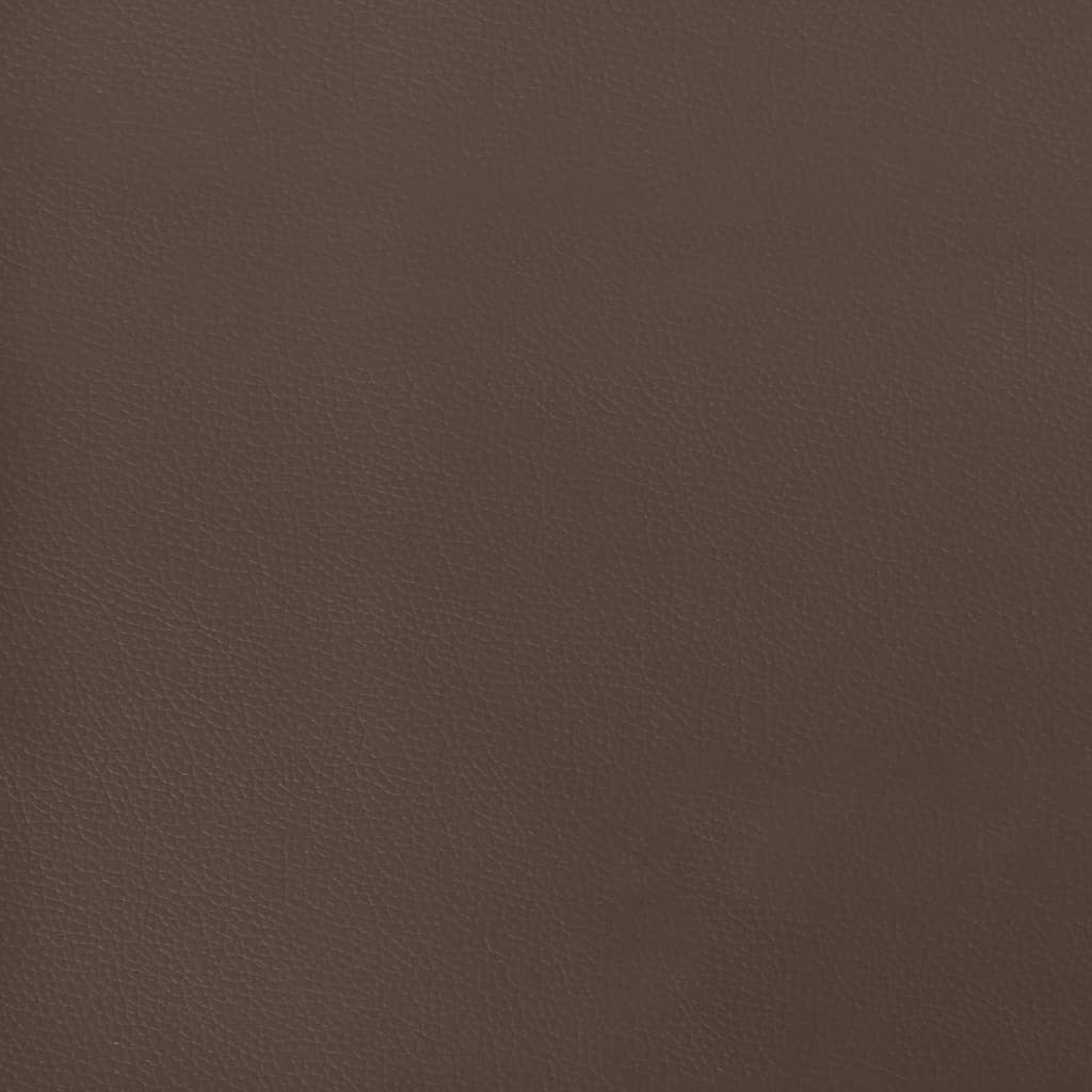 vidaXL Madrac s džepičastim oprugama smeđi 140x190x20cm umjetna koža