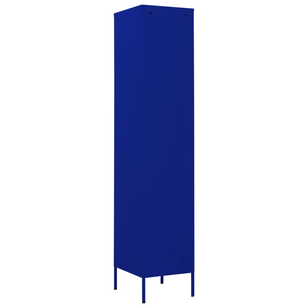 vidaXL Ormarić s ključem modri 35 x 46 x 180 cm čelični