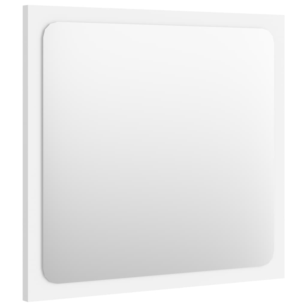 vidaXL Kupaonsko ogledalo bijelo 40 x 1,5 x 37 cm konstruirano drvo