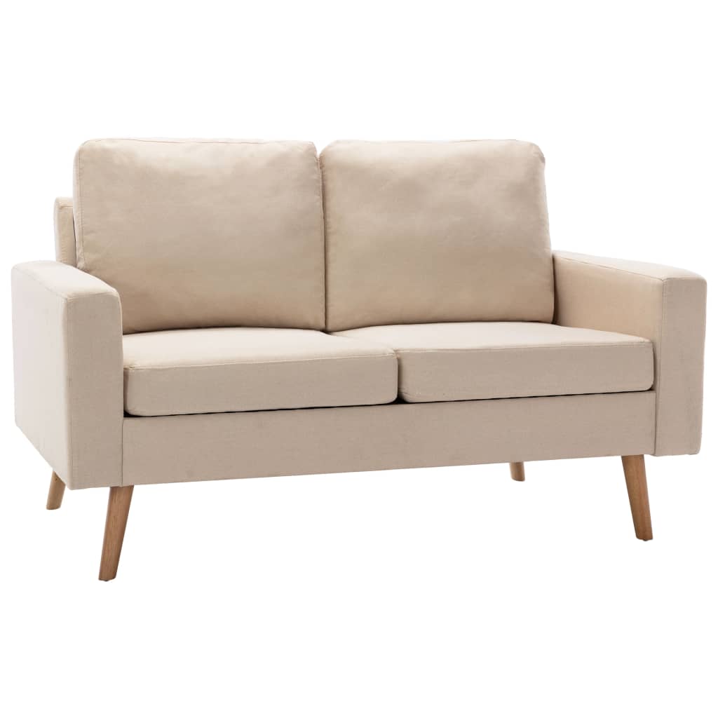 vidaXL 3-dijelni set sofa od tkanine krem