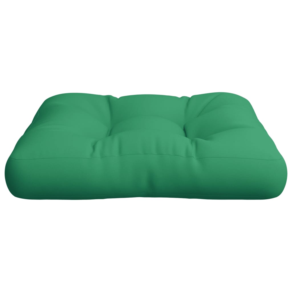 vidaXL Jastuk za palete zeleni 58 x 58 x 10 cm od tkanine