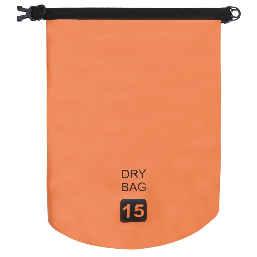 vidaXL Suha torba narančasta 15 L PVC