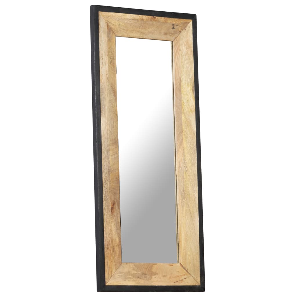 vidaXL Ogledalo od masivnog drva manga 110 x 50 cm