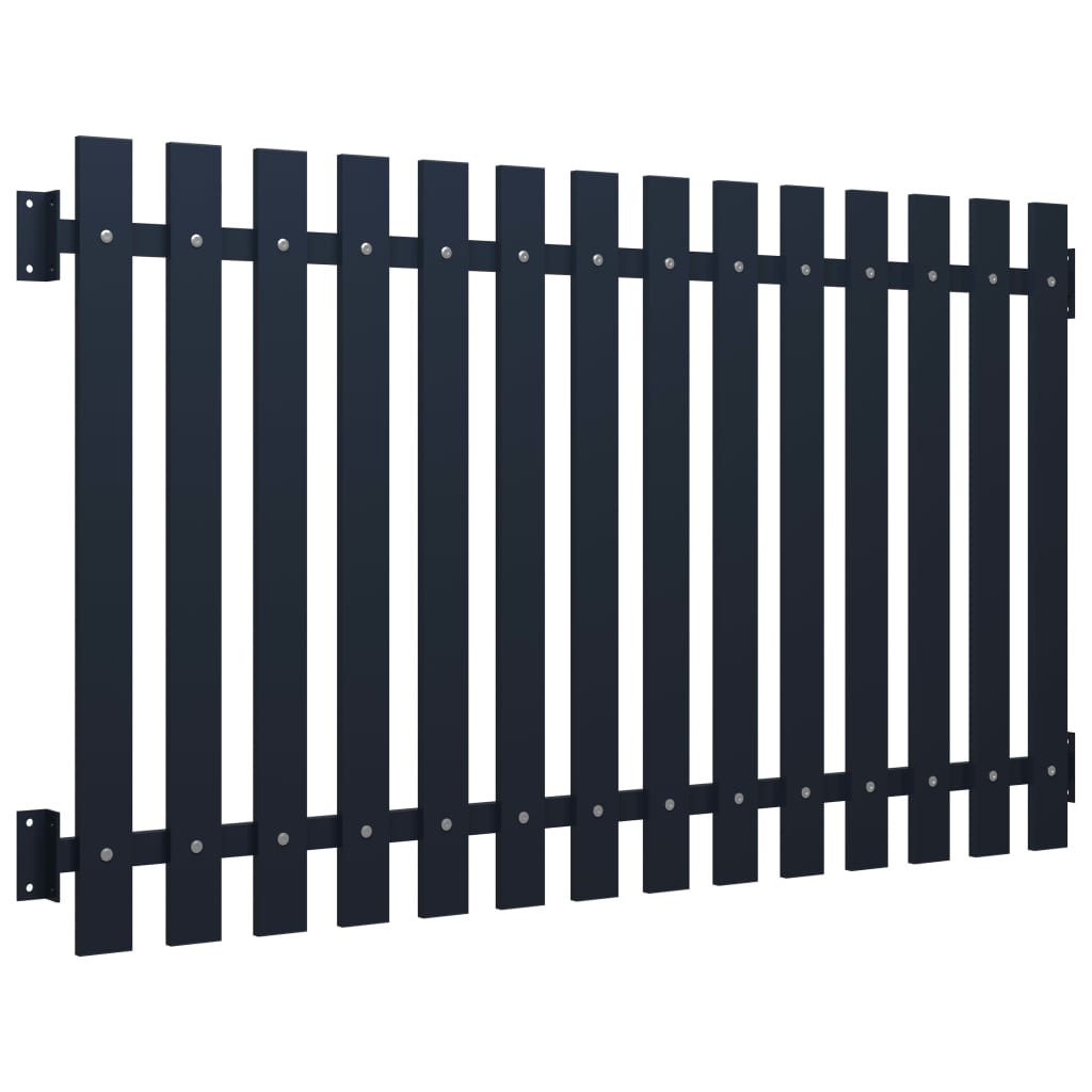 vidaXL Panel za ogradu antracit 170,5 x 150 cm čelik obložen prahom