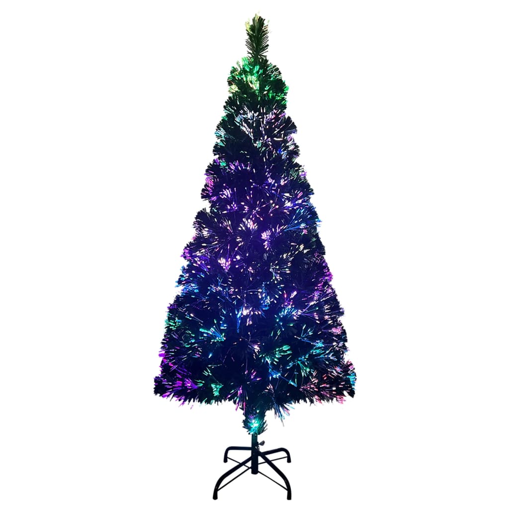 vidaXL Umjetno božićno drvce sa stalkom zeleno 210 cm optička vlakna