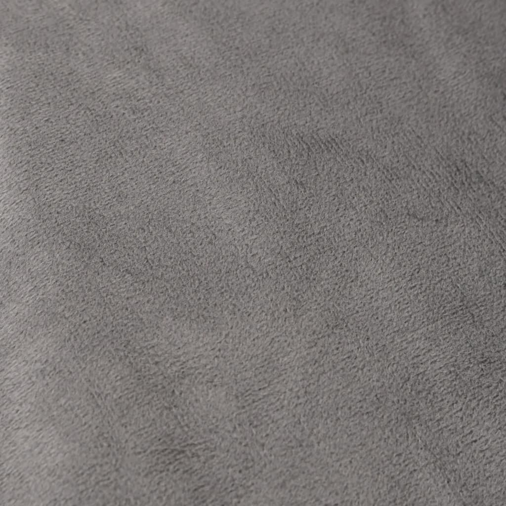 vidaXL Teška deka s navlakom siva 122 x 183 cm 5 kg od tkanine