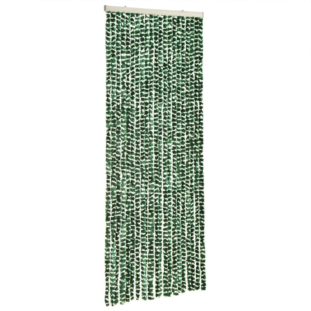 vidaXL Zastor protiv muha zelena i bijela 100 x 200 cm od šenila