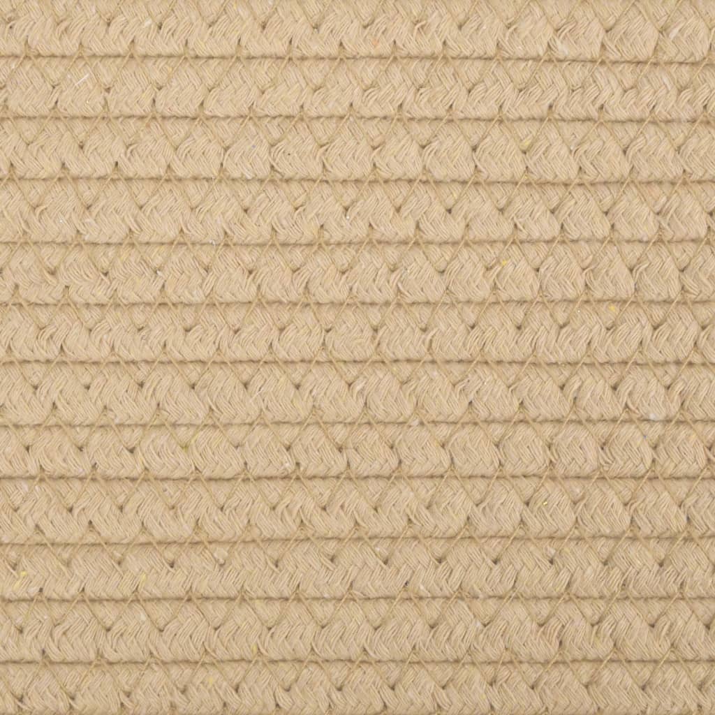 vidaXL Košara za rublje sivo-bijela Ø 60 x 36 cm pamučna