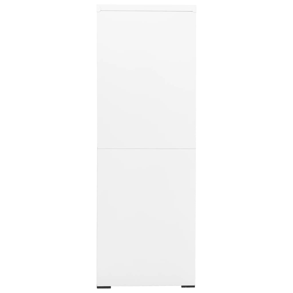 vidaXL Ormarić za spise bijeli 90 x 46 x 134 cm čelični