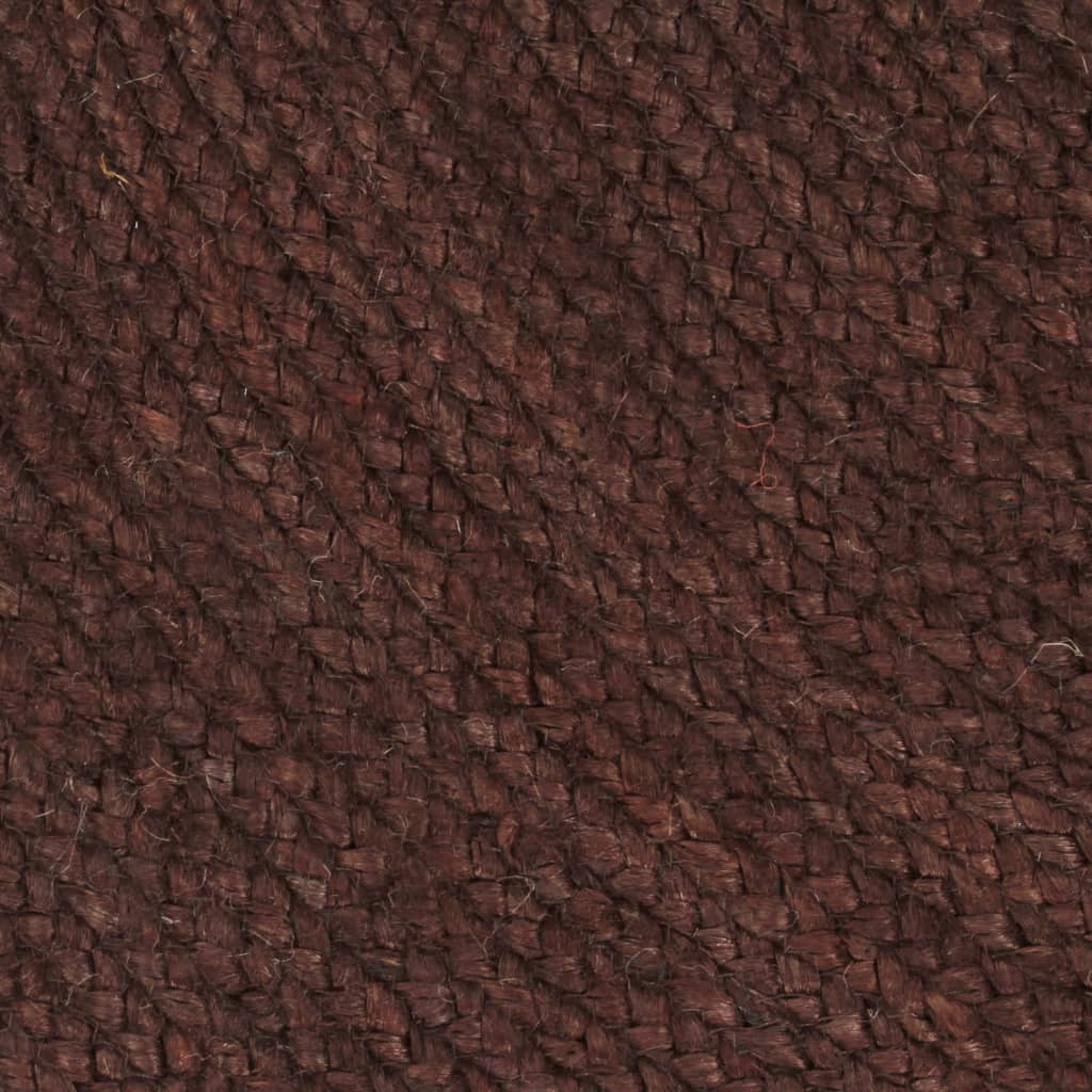vidaXL Ručno rađeni tepih od jute okrugli 90 cm smeđi
