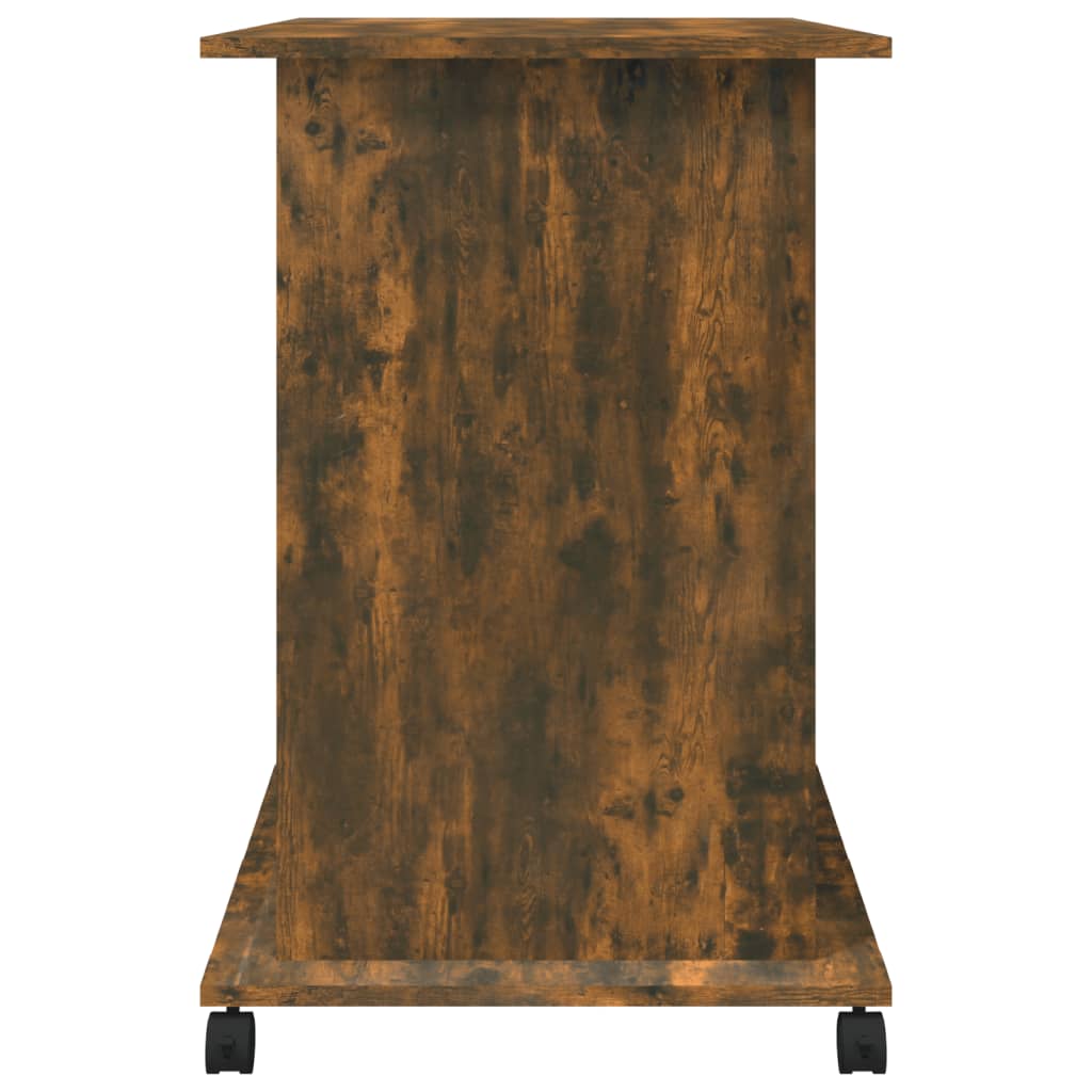 vidaXL Stol za računalo boja dimljenog hrasta 80 x 50 x 75 cm drveni