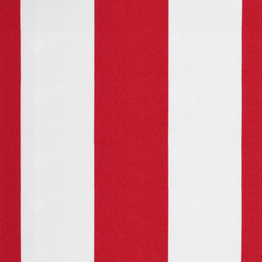 vidaXL Zamjenska tkanina za tendu crveno-bijela prugasta 5 x 3 m