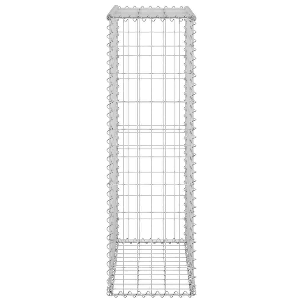 vidaXL Gabionski zid s poklopcima od pocinčanog čelika 60x30x100 cm