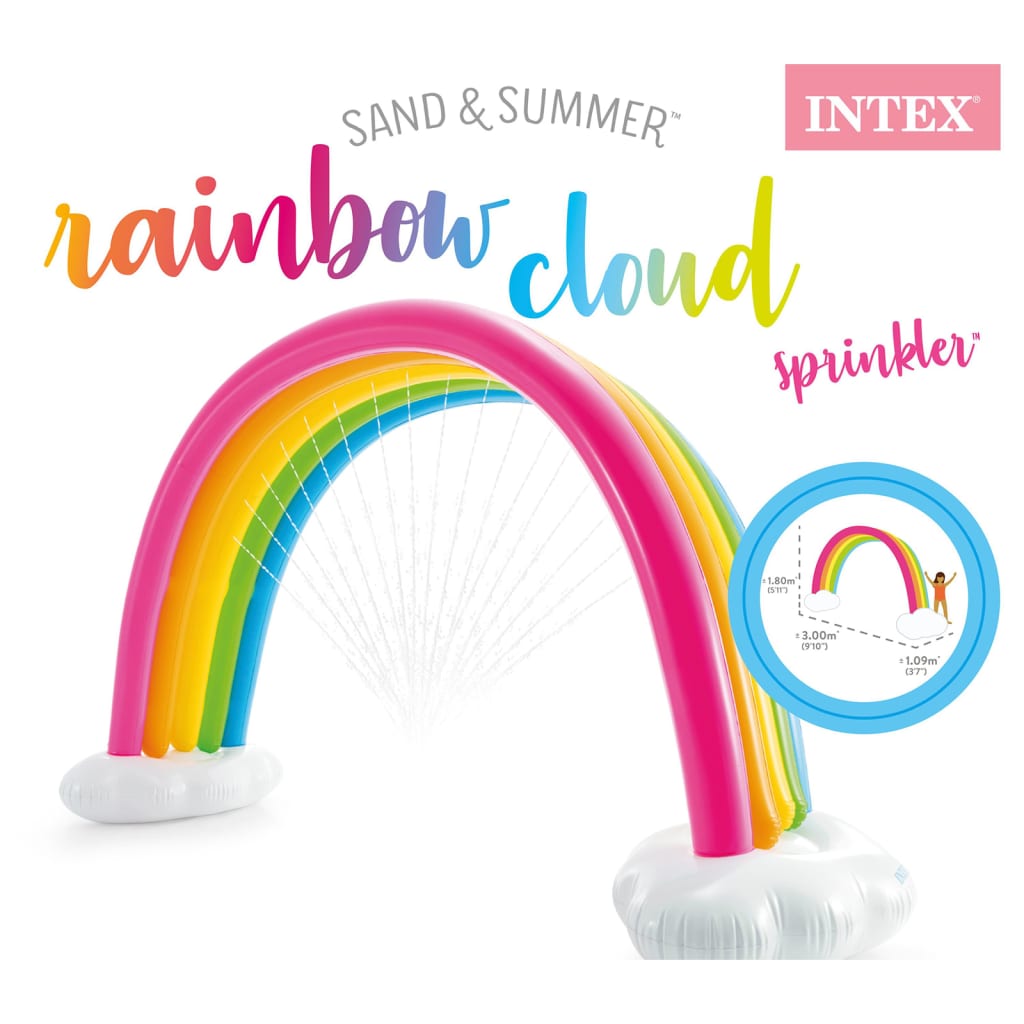 Intex Rainbow Cloud prskalica višebojna 300 x 109 x 180 cm