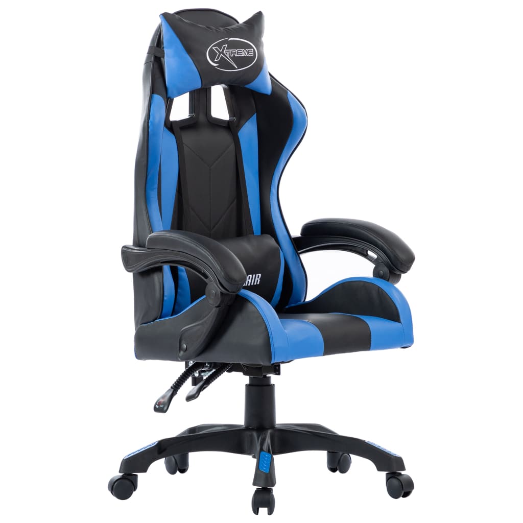 vidaXL Igraća stolica od umjetne kože plava