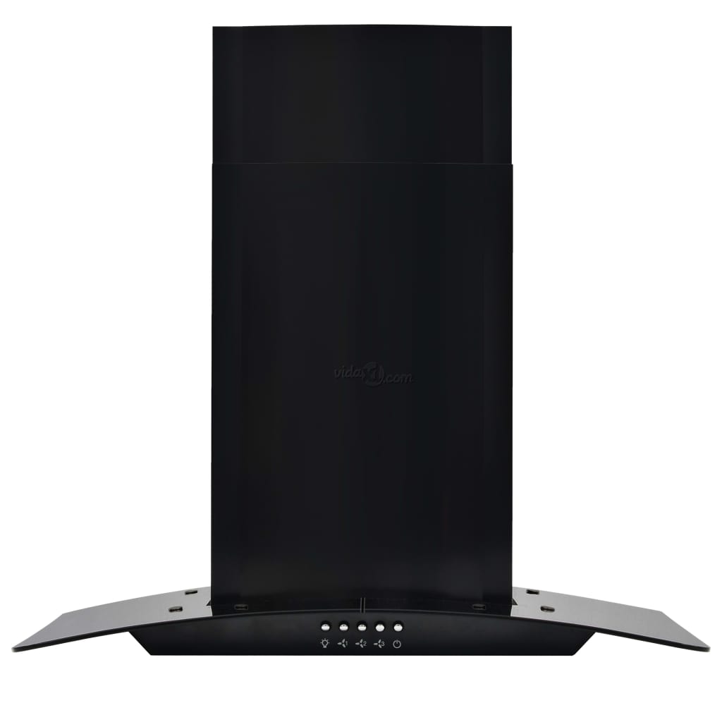 vidaXL Zidna kuhinjska napa od nehrđajućeg čelika 756 m³/h 60 cm crna
