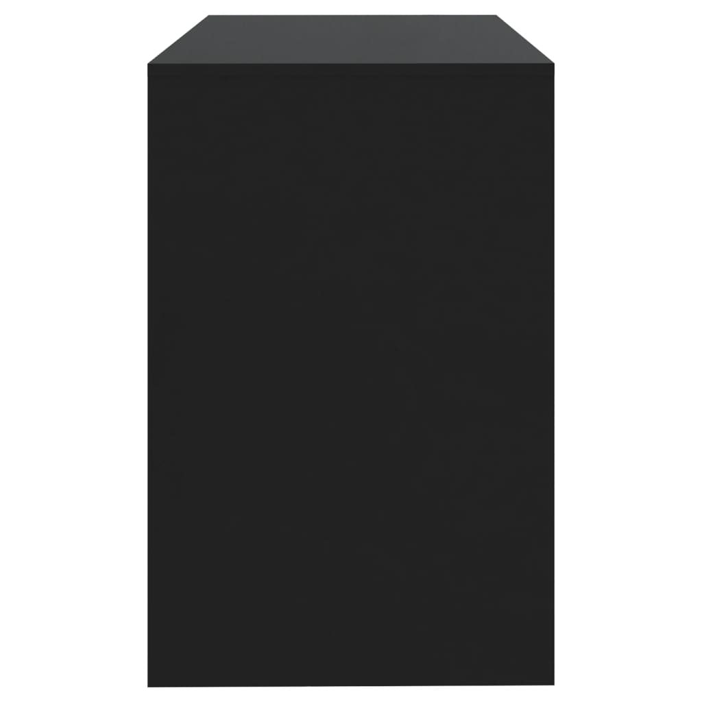 vidaXL Radni stol crni 101 x 50 x 76,5 cm od iverice