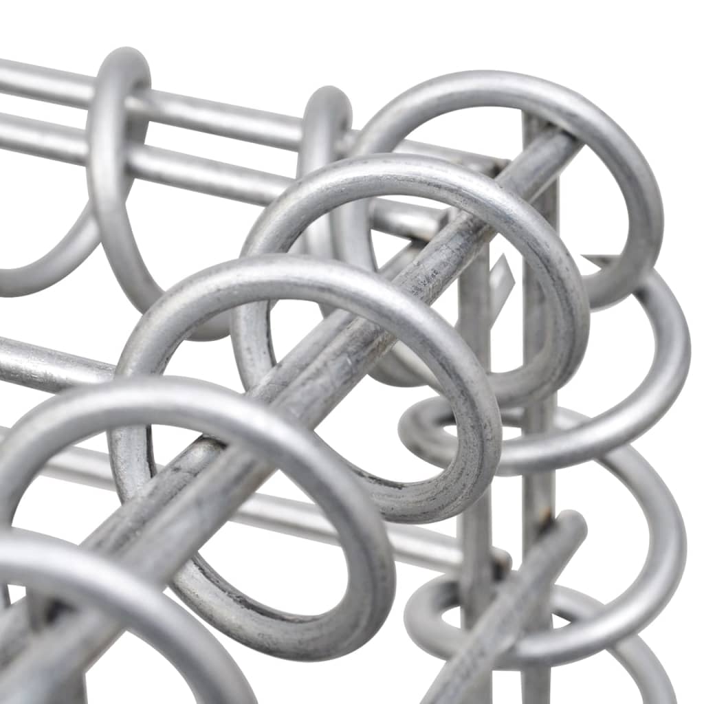 vidaXL Gabionska košara s poklopcima od pocinčane žice 150 x 100 x 30 cm