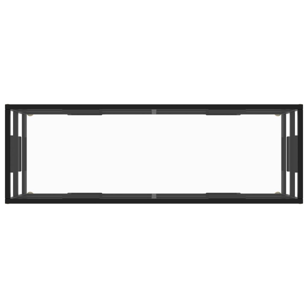 vidaXL TV ormarić crni s kaljenim staklom 120 x 40 x 40 cm