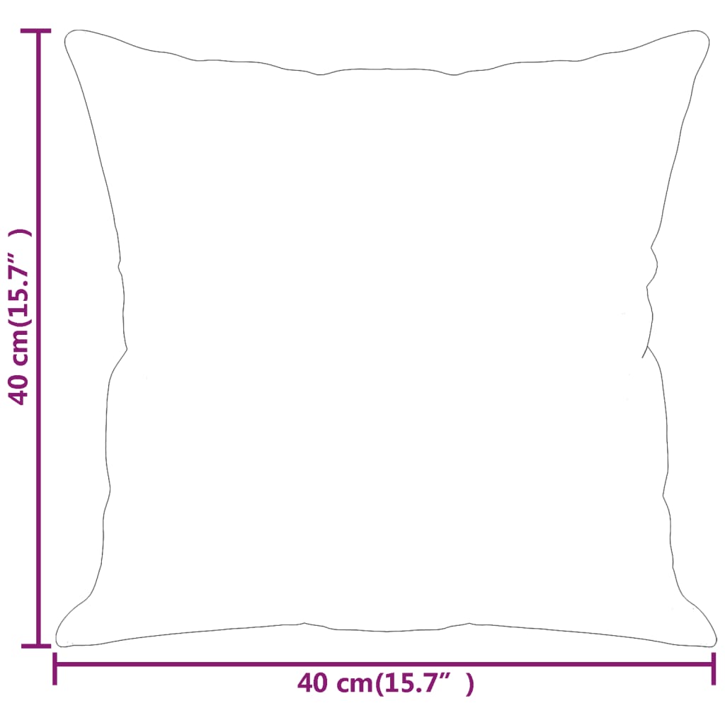 vidaXL Ukrasni jastuci 2 kom smeđi 40 x 40 cm baršunasti