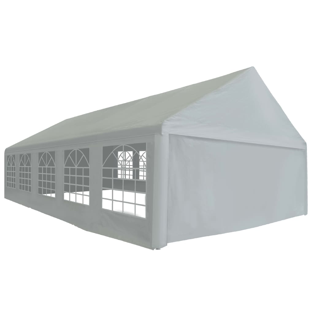 vidaXL Šator za zabave od PE-a 5 x 10 m sivi