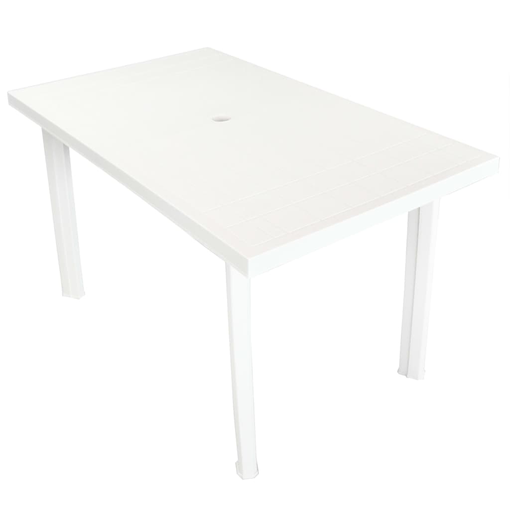 vidaXL Vrtni stol od plastike bijeli 126 x 76 x 72 cm