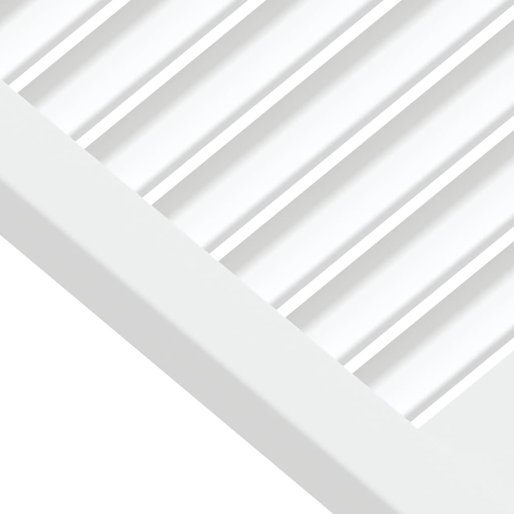 vidaXL Vrata za ormarić rešetkasta 2 kom bijela 61,5x39,4 cm borovina