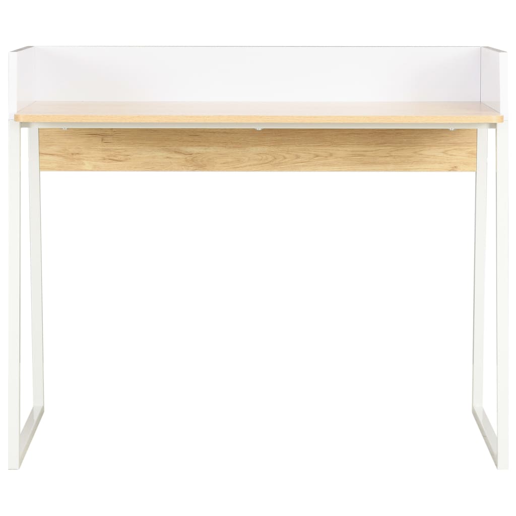vidaXL Radni stol bijeli i boja hrasta 90 x 60 x 88 cm